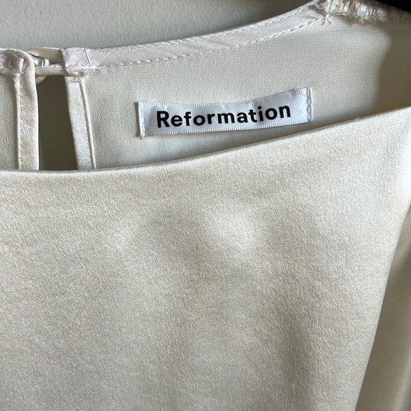 Reformation Rudo Silk Long Sleeve Dress - Picture 11 of 13